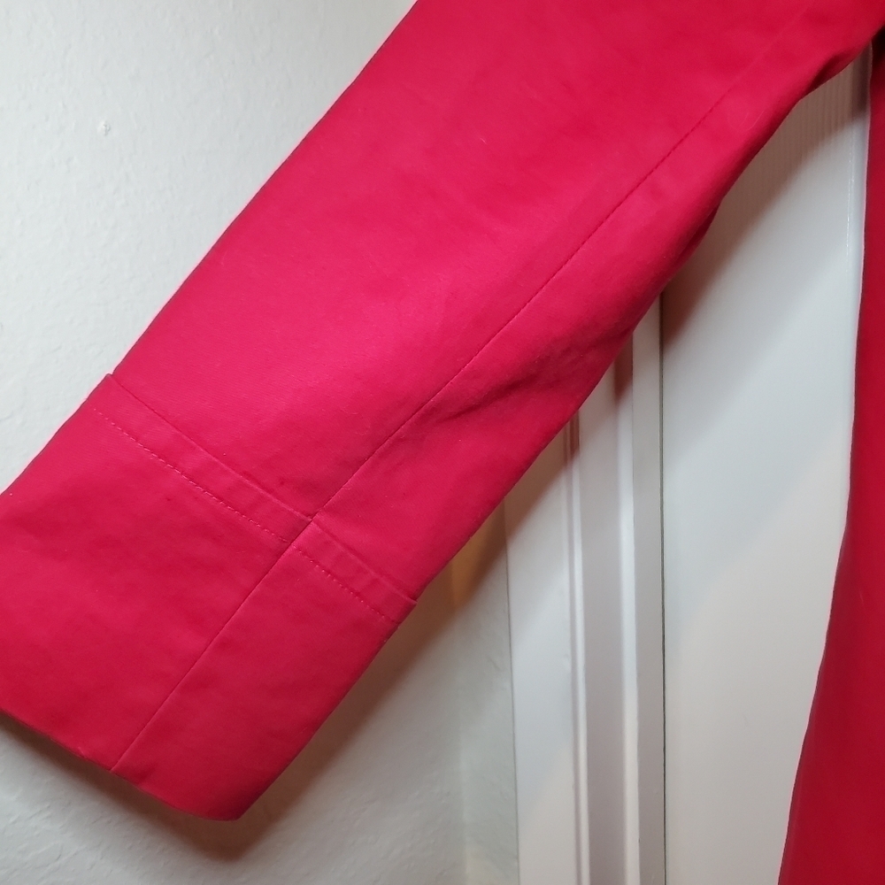 Pendleton By George Simonton Womens Red Jacket Size Large Mod Couture Rain Coat - Picture 2 of 16